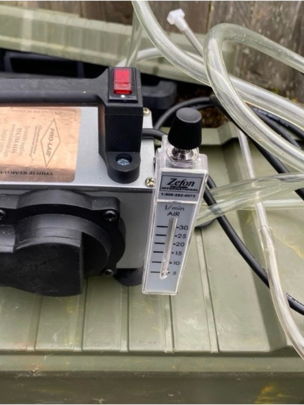 Zefon Z-Lite 120V IAQ Air Sampling Pump. Zefon Z-Lite IAQ pump (AS-IS)